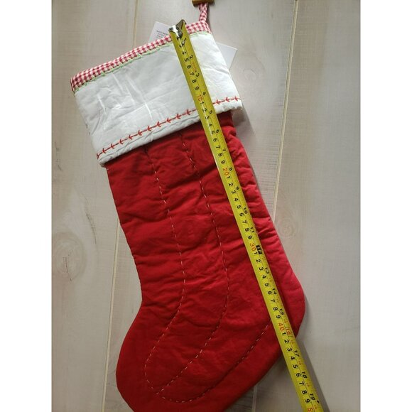 Pottery Barn Kids Holiday Light-Up Quilted Christmas Stocking MARIO Monogram - Picture 8 of 10